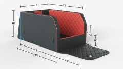Travelmat ® Plus  B:85 x T:100 cm mit Schutzkante auch für Porsche