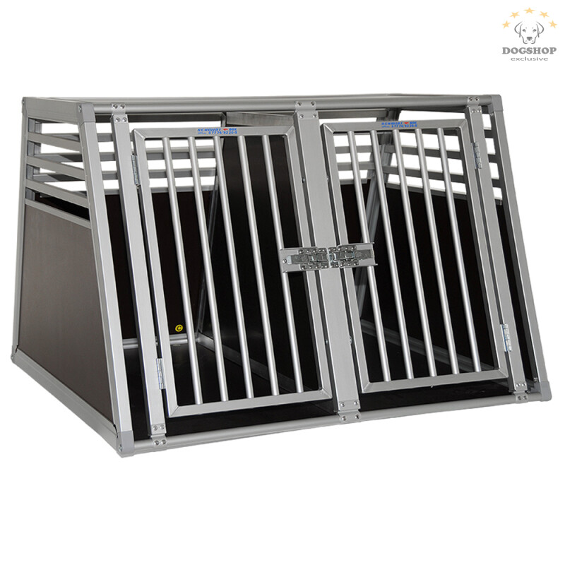 Alu Hundebox Doppelbox (93 cm) exclusiv bei uns kaufen