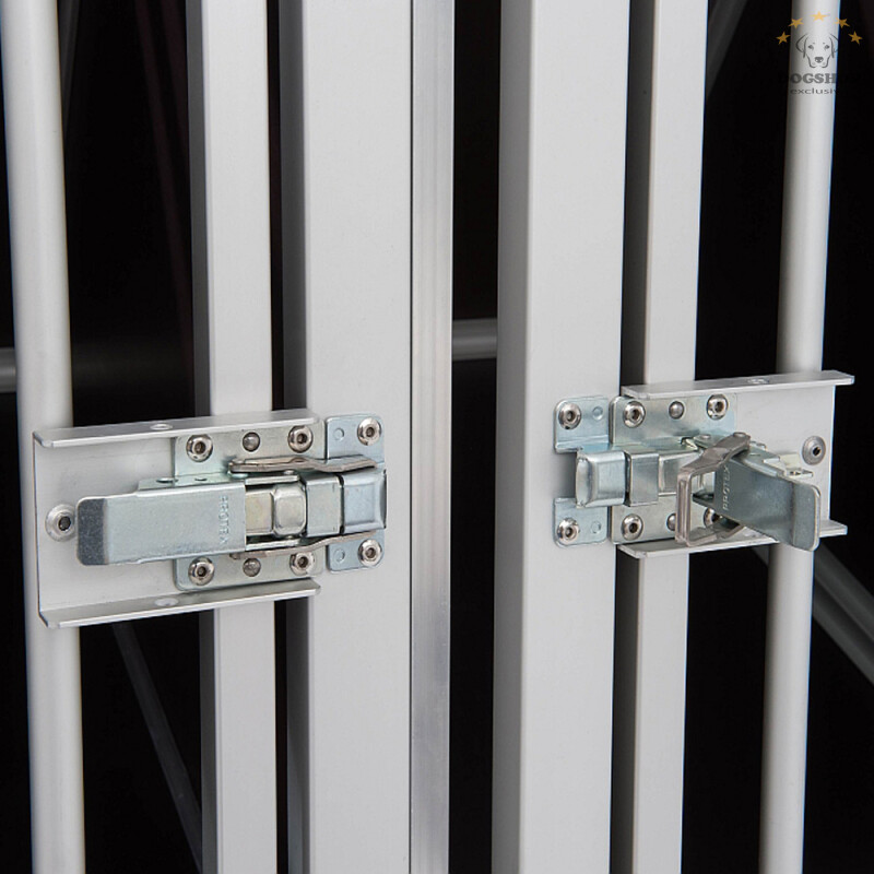 Alu Hundebox Doppelbox (93 cm) exclusiv bei uns kaufen