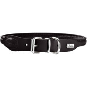 HUNTER Lederhalsband rundgenäht schwarz 55 (46-51...