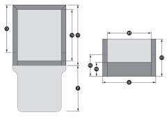 Travelmat® duo Plus Jetblack 100 x 80 Visco