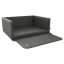 Autohundebett Travelmat® Basic grau 110 x 90 Visco