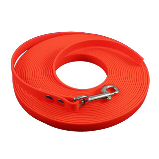 BioThane® Schleppleine flach orange 9 mm 10 m