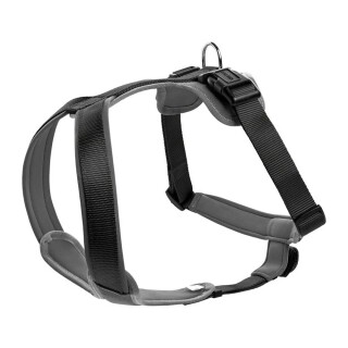 Hunter Hundegeschirr Neopren schwarz/grau XS