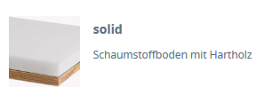 solid (Schaumstoffboden mit Hartholz)